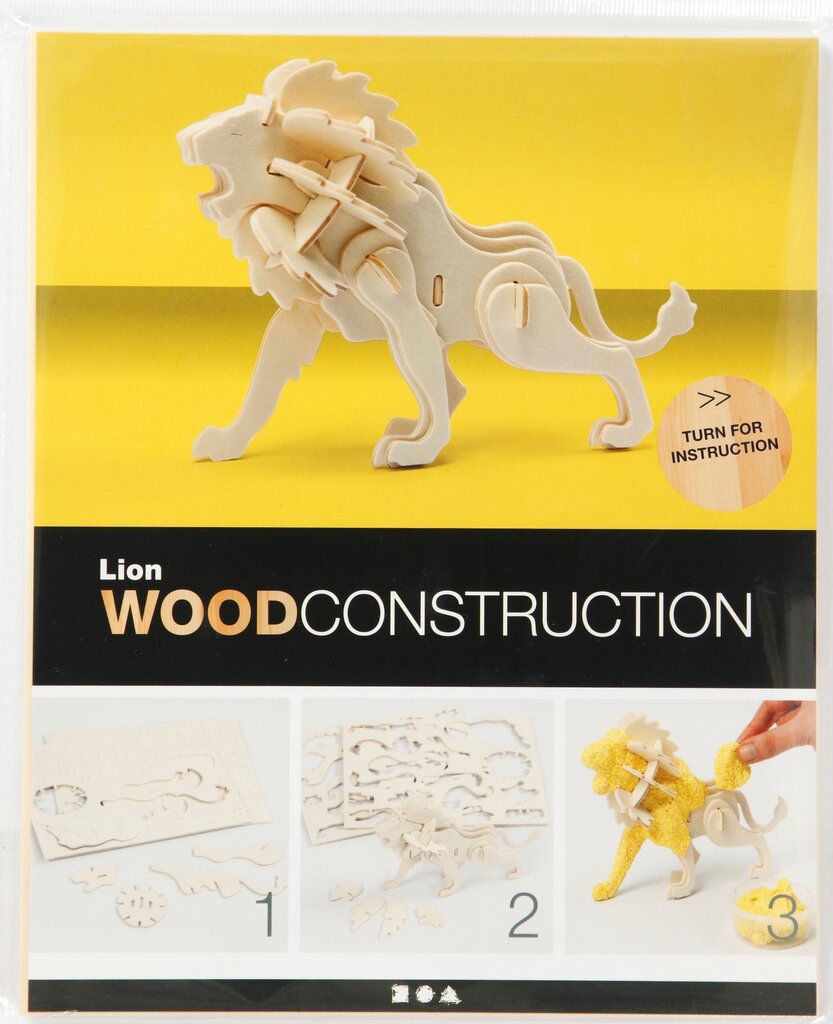 3D koka konstruktors Creativ, Lauva, 580506 cena un informācija | Konstruktori | 220.lv