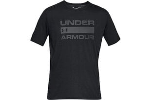 Спортивная мужская футболка Under Armour team issue wordmark, черная цена и информация | Мужская спортивная одежда | 220.lv