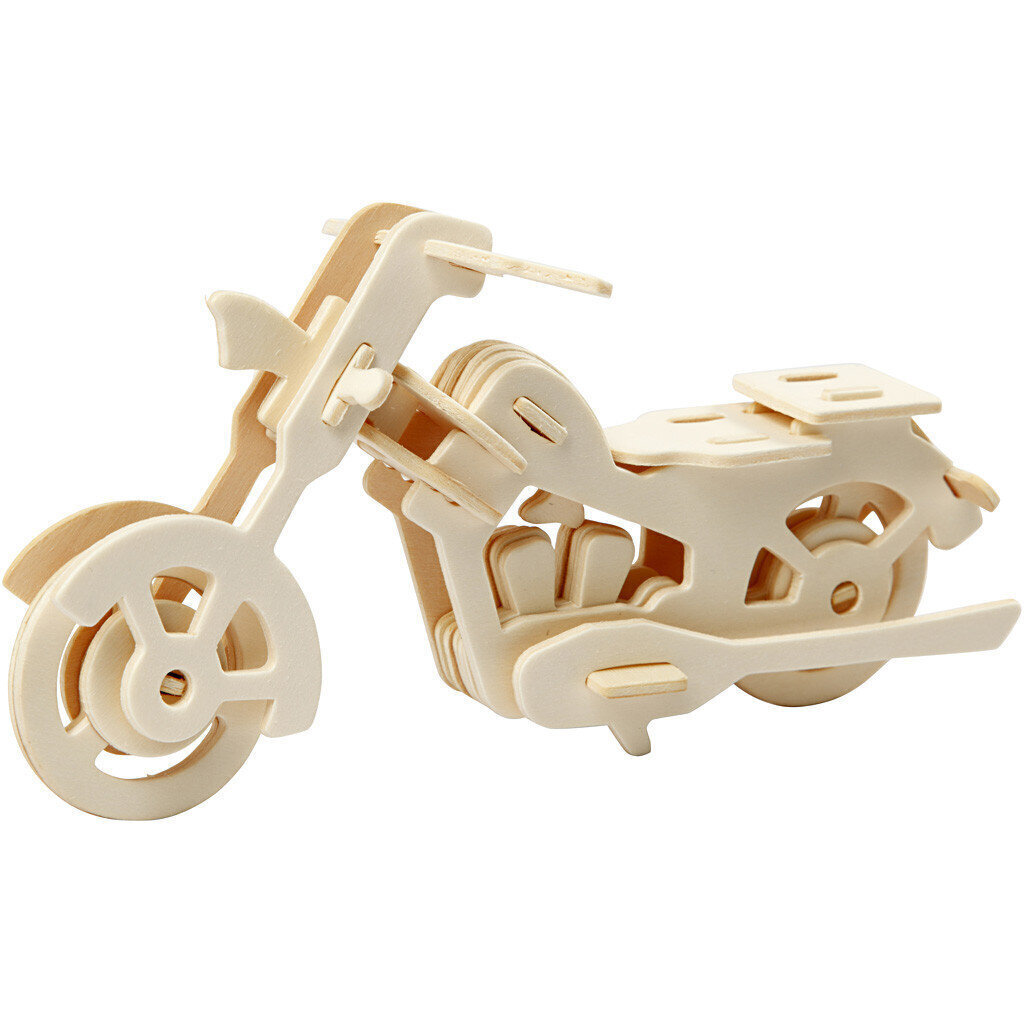3D koka konstruktors Creativ, Motocikls, 580504 цена и информация | Konstruktori | 220.lv