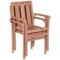 Dārza krēsli, 2 gab., brūni цена и информация | Dārza krēsli | 220.lv