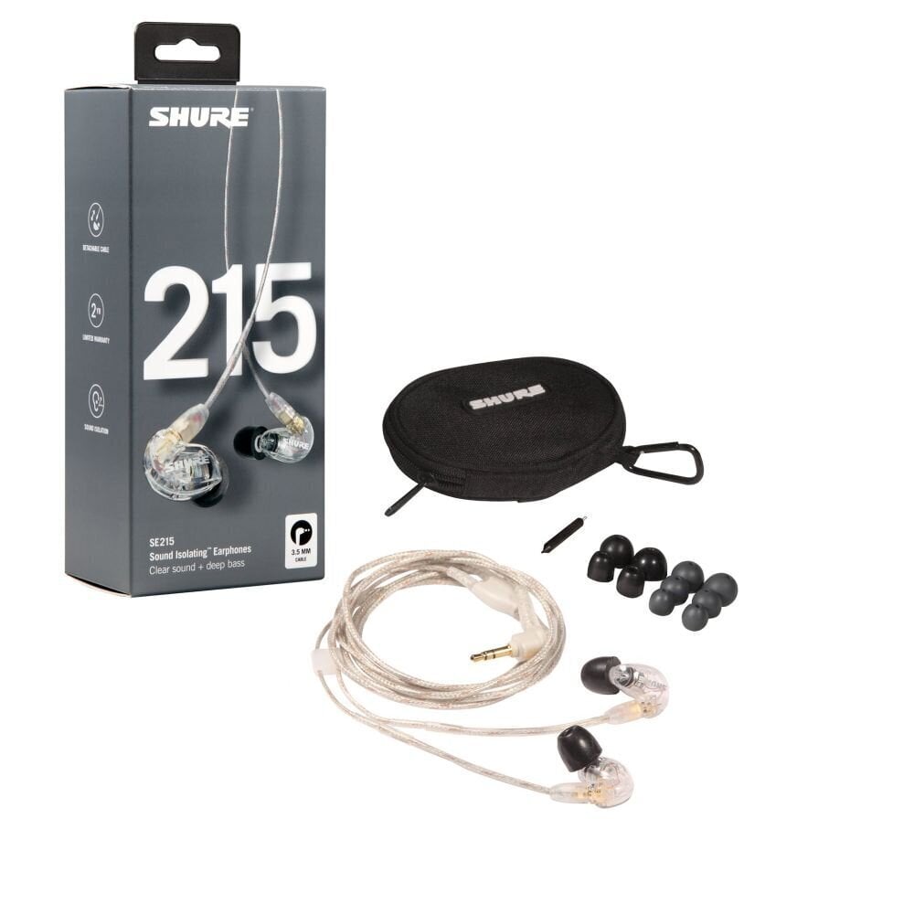 Shure SE215-CL-EFS cena un informācija | Austiņas | 220.lv