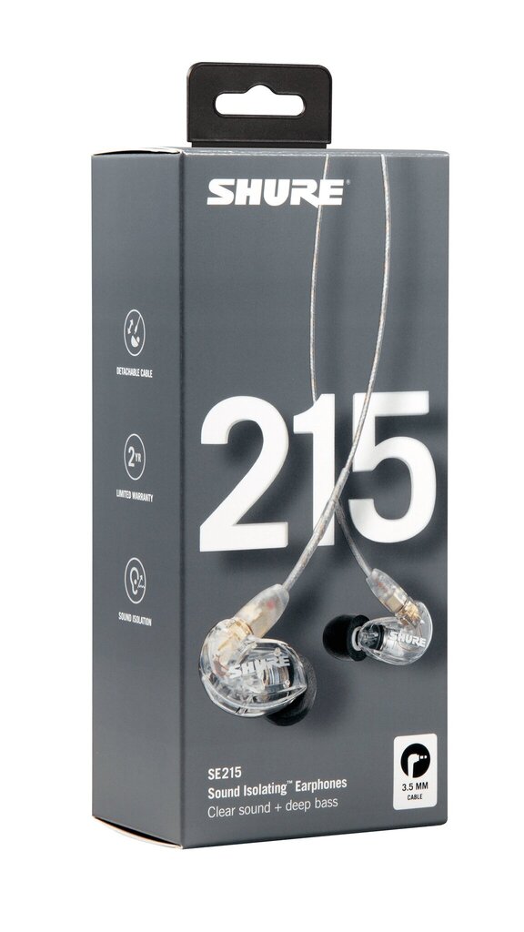 Shure SE215-CL-EFS cena un informācija | Austiņas | 220.lv