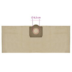 Бумажные мешки Invest Eco Paper для пылесоса Bosch/Electrolux/Karcher/Rowenta, 5 шт. цена и информация | Аксессуары для пылесосов | 220.lv