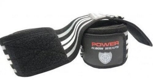 POWER SYSTEM ELBOW WRAPS 3600 GRAY cena un informācija | Ķermeņa daļu fiksatori | 220.lv