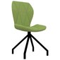 Ēdamistabas krēsli, zaļā krāsā, mākslīgā āda, 2 gab. cena