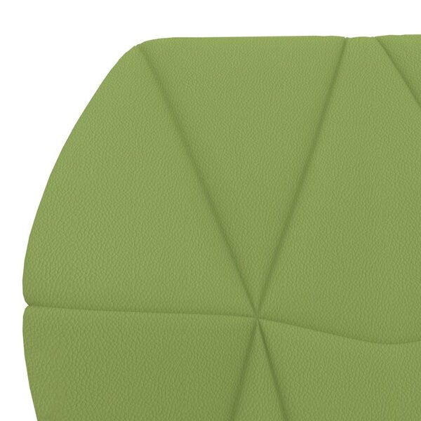 Ēdamistabas krēsli, zaļā krāsā, mākslīgā āda, 2 gab.