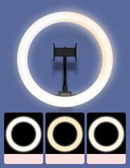 Baseus Live Stream Universāls Turētāja Statīvs ar 10"' un 3 toņu LED lampu cena un informācija | Selfie Sticks | 220.lv