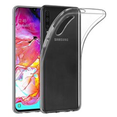 Cиликоновый чехол для телефона Samsung Galaxy A70 / A70s, прозрачный цена и информация | Чехлы для телефонов | 220.lv