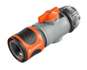 Gardena šļūtenes savienotājs ar vārstu 13 mm (1/2") цена и информация | Оборудование для полива | 220.lv