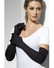 Черные трикотажные перчатки цена и информация | Карнавальные костюмы, парики и маски | 220.lv