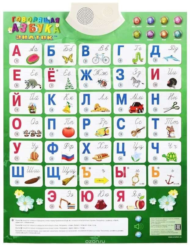 Galda spēle "Runājoša ābece" iesācējiem krievu valodā cena un informācija | Attīstošās rotaļlietas | 220.lv