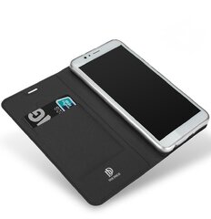 Dux Ducis Premium Magnet Case atverams maciņš priekš LG Q8, melns cena un informācija | Telefonu vāciņi, maciņi | 220.lv