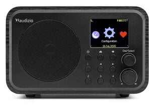 WIFI interneta radio Audizio Venice ar akumulatoru, melns cena un informācija | Radioaparāti, modinātājpulksteņi | 220.lv
