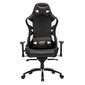 Spēļu krēsls L33T Gaming Elite V4, melns/balts cena un informācija | Biroja krēsli | 220.lv