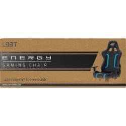 Spēļu krēsls L33T Gaming Energy, melns cena un informācija | Biroja krēsli | 220.lv