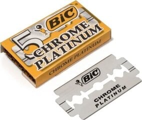 Žiletes Bic Chrome Platinum, 5 gab cena un informācija | Skūšanās piederumi, kosmētika | 220.lv