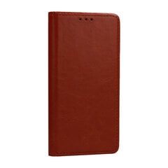 Samsung Galaxy S20 Ultra maciņš Leather Book, brūns cena un informācija | Telefonu vāciņi, maciņi | 220.lv