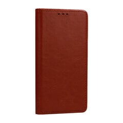 Xiaomi Redmi 9 maciņš Leather Book, brūns cena un informācija | Telefonu vāciņi, maciņi | 220.lv