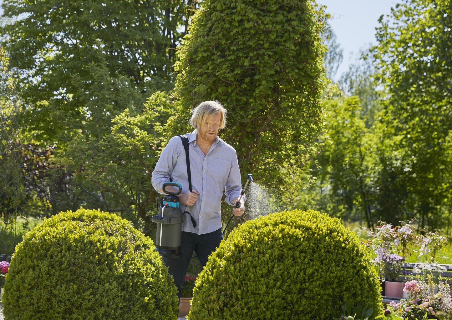 Spiediena smidzinātājs Gardena EasyPump, 5 l цена и информация | Laistīšanas sistēmas | 220.lv