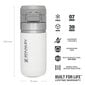 Termopudele The Quick Flip Water Bottle Go 0,47L balta cena un informācija | Termosi, termokrūzes | 220.lv