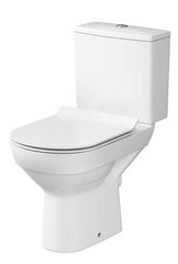 WC pods CERSANIT CITY 604 CLEAN ON 3/5l ar duroplast SC EO SLIM vāku cena un informācija | Tualetes podi | 220.lv