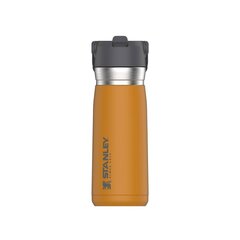 Термобутылка с трубочкой The IceFlow Flip Straw Water Bottle Go 0,65 л, желтый шафран цена и информация | Термосы, термокружки | 220.lv