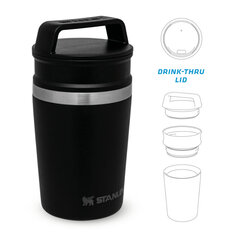 Termokrūze The Shortstack Travel Mug Adventure 0,23L matēti melna cena un informācija | Termosi, termokrūzes | 220.lv