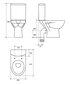 WC pods CERSANIT PARVA 306 011+ 3/6l ar duroplast SC EO vāku cena un informācija | Tualetes podi | 220.lv