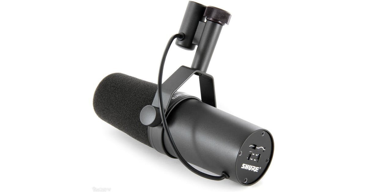 SHURE SM7B DYNAMIC Студийный вокальный микрофон цена | 220.lv
