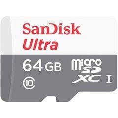 SanDisk Ultra Light microSDXC, 64GB cena un informācija | Atmiņas kartes fotokamerām | 220.lv