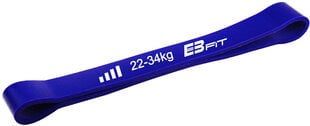 Pretestības gumija Eb Fit 60 cm, zila cena un informācija | Fitnesa gumijas, gredzeni | 220.lv