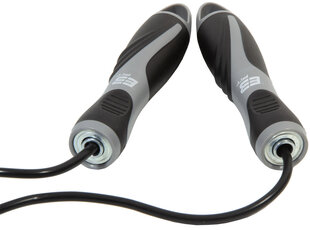 Скакалка EB Fit Fitness 275 см, серый / черный цена и информация | Скакалка Tunturi Pro Adjustable Speed Rope | 220.lv