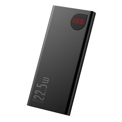 Ārējais-akumulators Power Bank Baseus Adaman Metal Quick Charge 3.0 (3A) ar LCD ekrānu 10000mAh melna PPIMDA-B0A цена и информация | Зарядные устройства Power bank | 220.lv