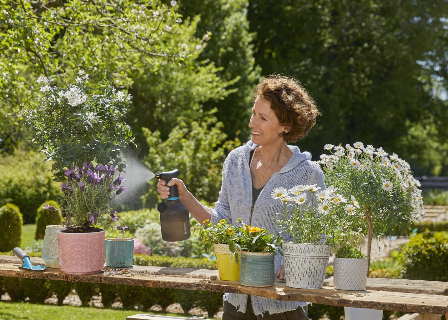 Smidzinātājs ar sūkni Gardena EasyPump, 1 l цена и информация | Laistīšanas sistēmas | 220.lv