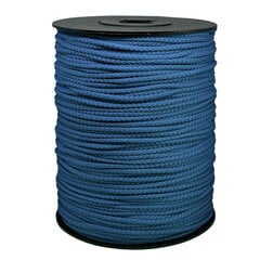 Веревка для вязания 4 мм. цвет синий(Нр. 25) 200 м. цена и информация | Принадлежности для вязания крючком | 220.lv