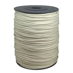 Веревка для вязания 4 мм. цвет молочно белый(Нр. 33) 200 м. цена и информация | Tamborēšana | 220.lv