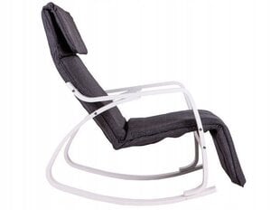 Šūpuļkrēsls NORE Goodhome, pelēks/balts цена и информация | Кресла для отдыха | 220.lv