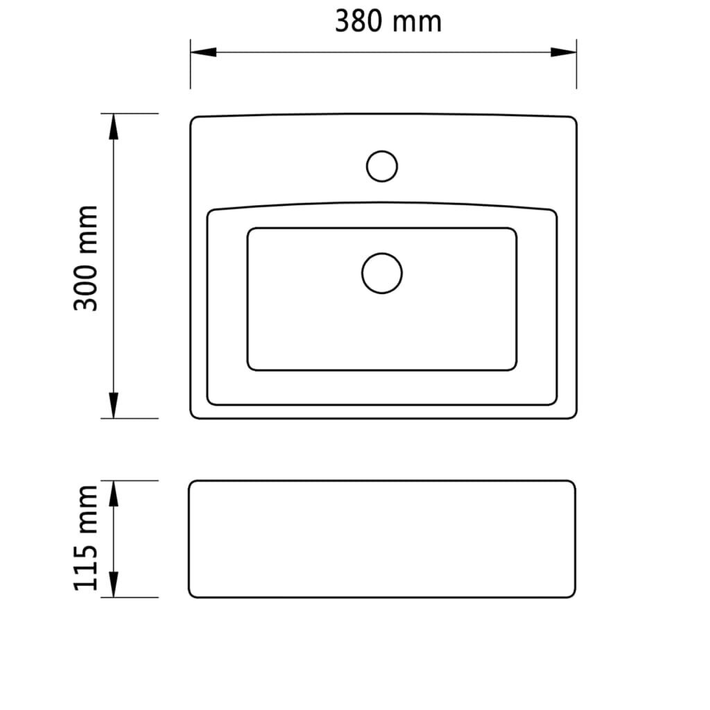 Izlietne 380x300, zeltaina цена и информация | Izlietnes | 220.lv