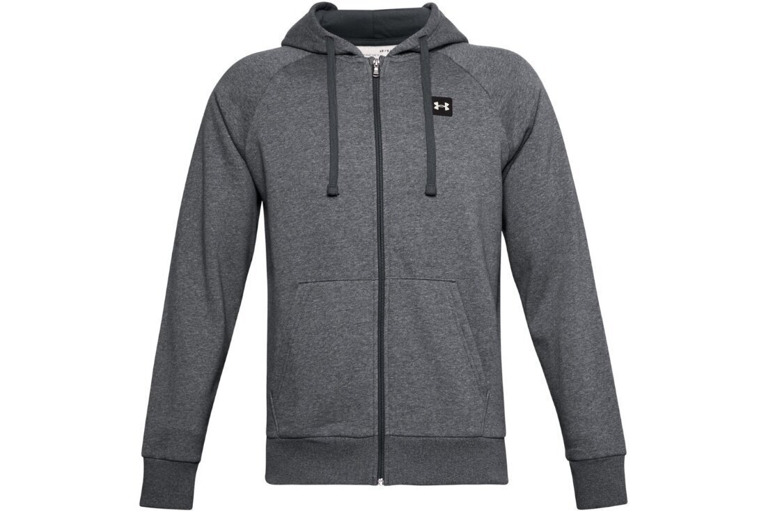 Džemperis vīriešiem Under Armour Under Armour Rival Fleece FZ Hoodie 1357111-012, pelēks cena un informācija | Vīriešu jakas | 220.lv