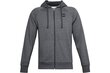 Džemperis vīriešiem Under Armour Under Armour Rival Fleece FZ Hoodie 1357111-012, pelēks цена и информация | Vīriešu jakas | 220.lv