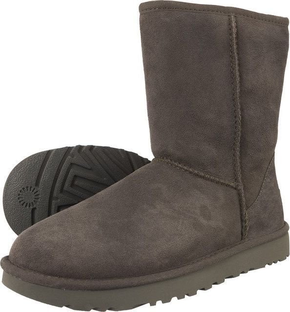 Sieviešu zābaki UGG Classic Short II, pelēki cena un informācija | Sieviešu zābaki, puszābaki | 220.lv