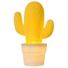 Galda lampa Cactus, dzeltena cena un informācija | Galda lampas | 220.lv