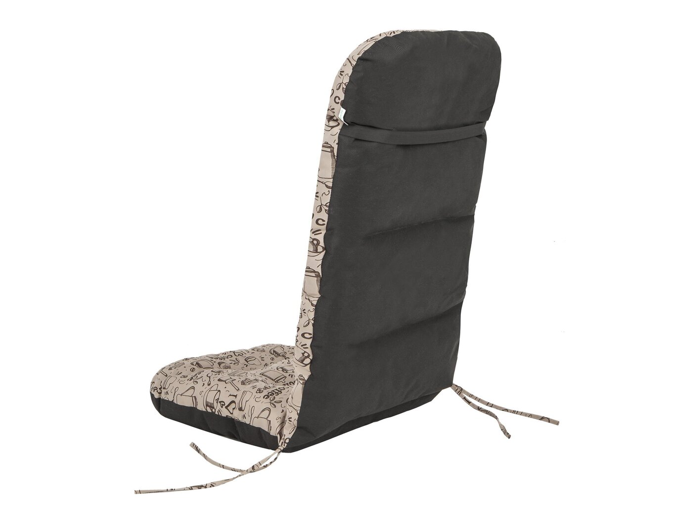 Krēslu spilvens Hobbygarden Basia 48cm, smilškrāsas/tumši brūns cena un informācija | Krēslu paliktņi | 220.lv