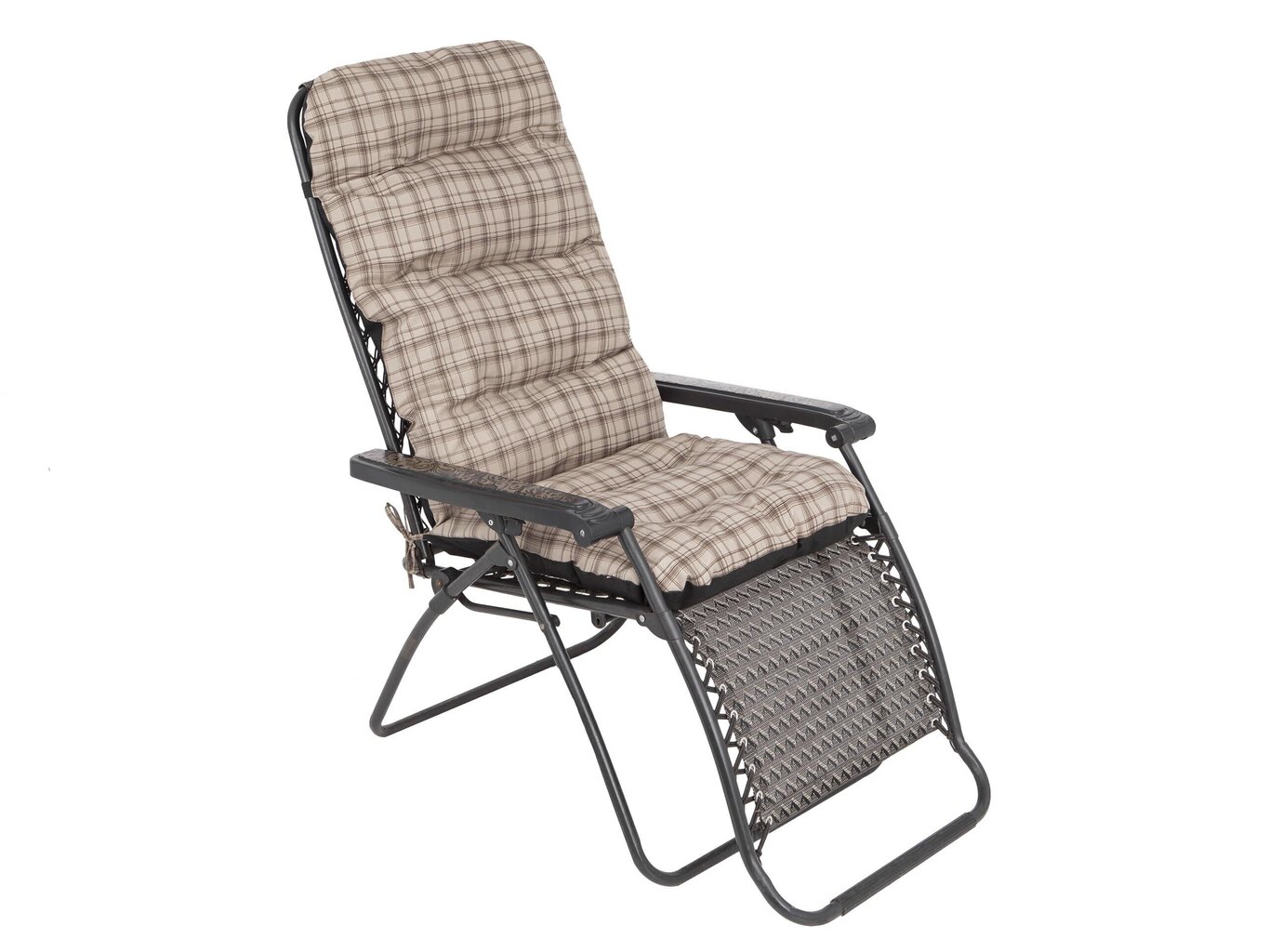 Krēslu spilvens Hobbygarden Basia 48cm, smilškrāsas/brūns cena un informācija | Krēslu paliktņi | 220.lv
