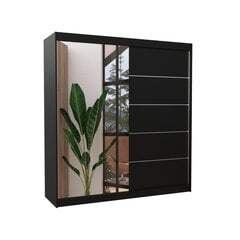 Шкаф ADRK Furniture Olivier, черный цена и информация | Шкафы | 220.lv