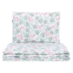 MamoTato gultas veļa 100x135cm, zaļa, ziedi, 2 daļas cena un informācija | Bērnu gultas veļa | 220.lv