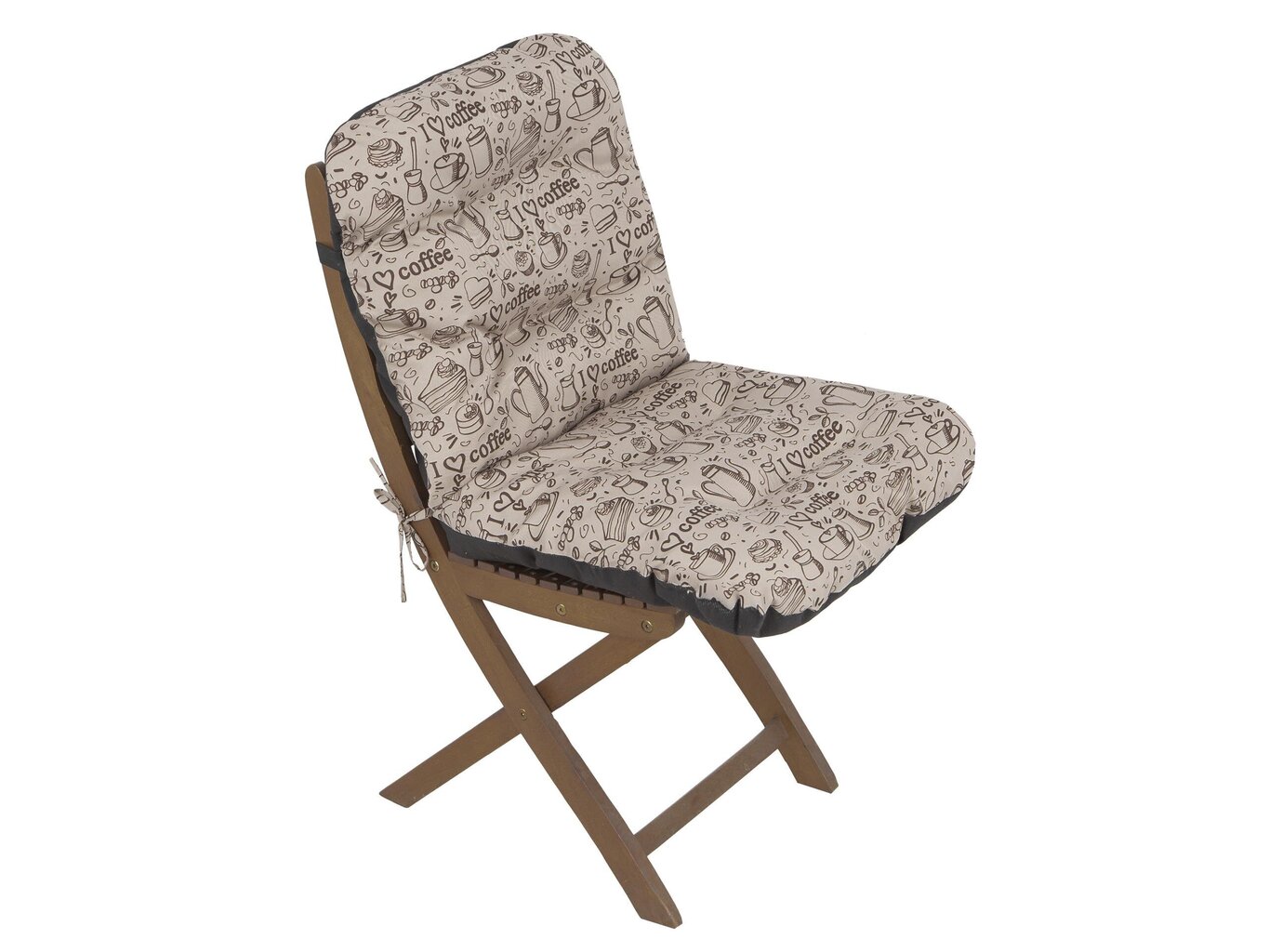 Krēslu spilvens Hobbygarden Natalia Beige coffee 48cm, smilškrāsas cena un informācija | Krēslu paliktņi | 220.lv