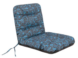 Spilvens krēslam Hobbygarden Natalia 48cm, brūns/zils cena un informācija | Krēslu paliktņi | 220.lv