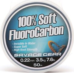 Makšķeraukla fluorokarbona SG Soft 0.81mm 15m 33.0kg cena un informācija | Makšķerauklas | 220.lv