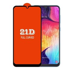 Hallo Full Face 21D Tempered Glass Aizsargstikls ar rāmīti Samsung Galaxy A42 Melns cena un informācija | Ekrāna aizsargstikli | 220.lv